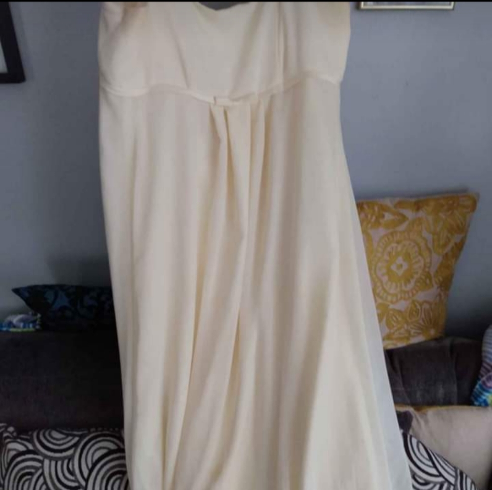 Butter yellow long dress